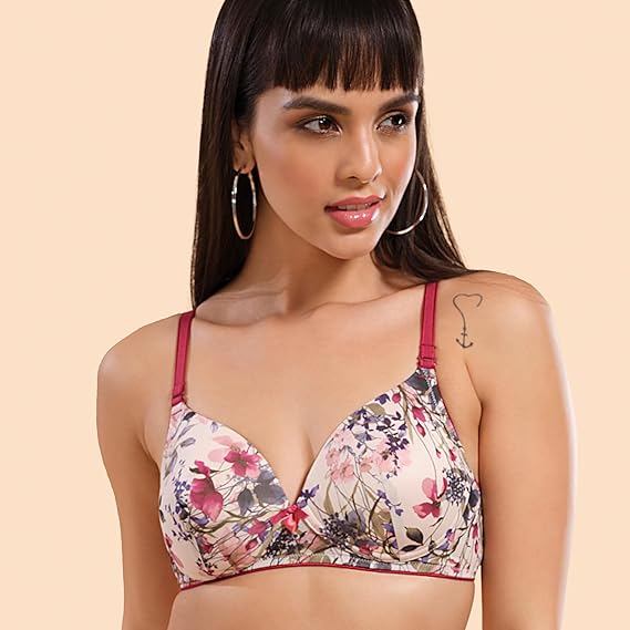 Enamor F065 Invisible Neckline T-Shirt Bra – Padded, Wirefree, High Coverage